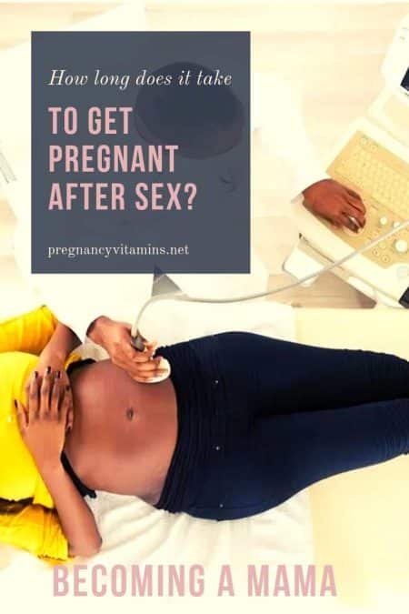 How long does it take to get pregnant after sex?