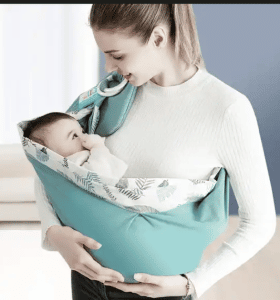 How to breastfeed using different types of breastfeeding baby carriers (simplified).