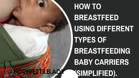 How to breastfeed using different types of breastfeeding baby carriers (simplified). 5
