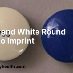 Blue and White Round Pill no Imprint